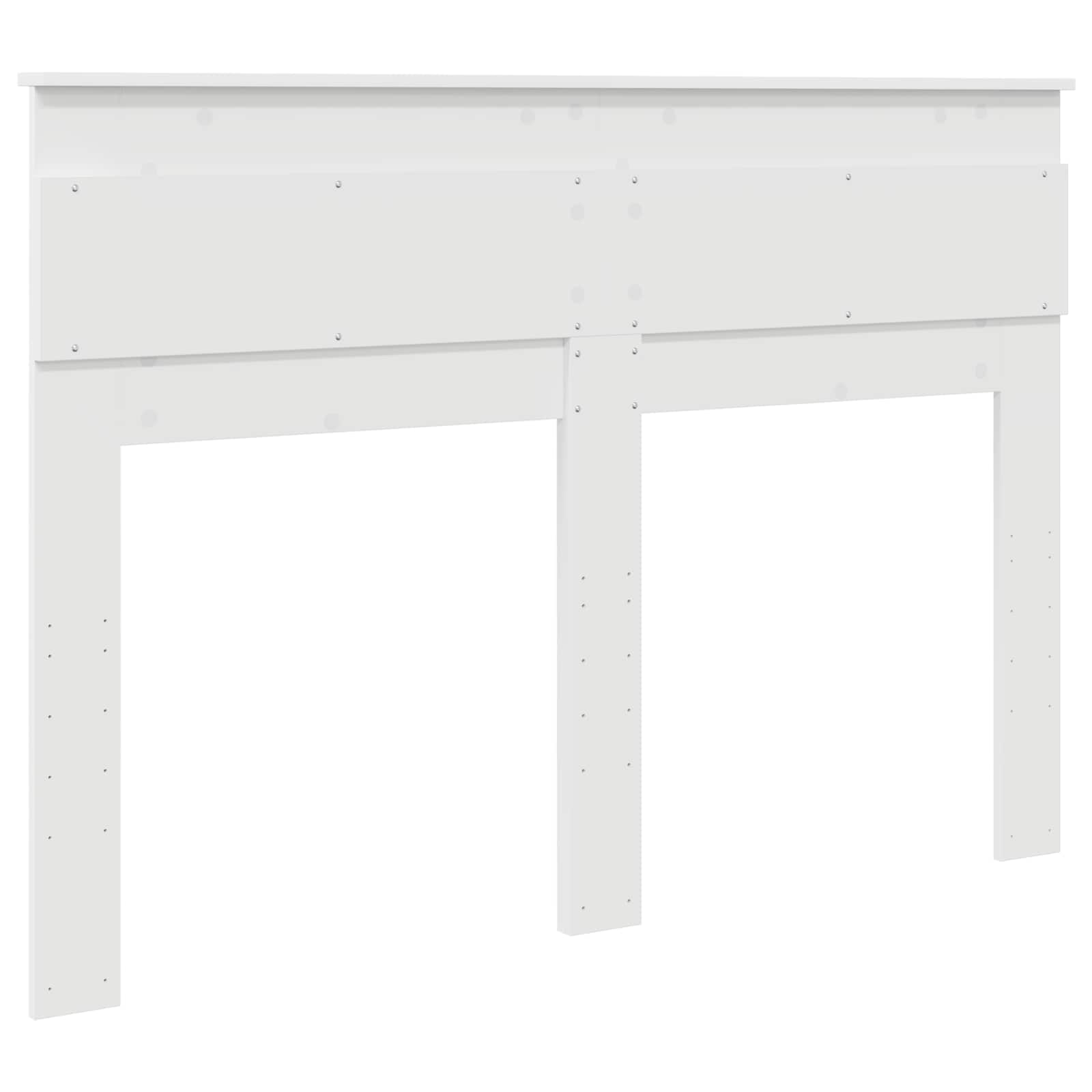 Testiera con testiera Bianco 150 cm Legno multistrato 888101