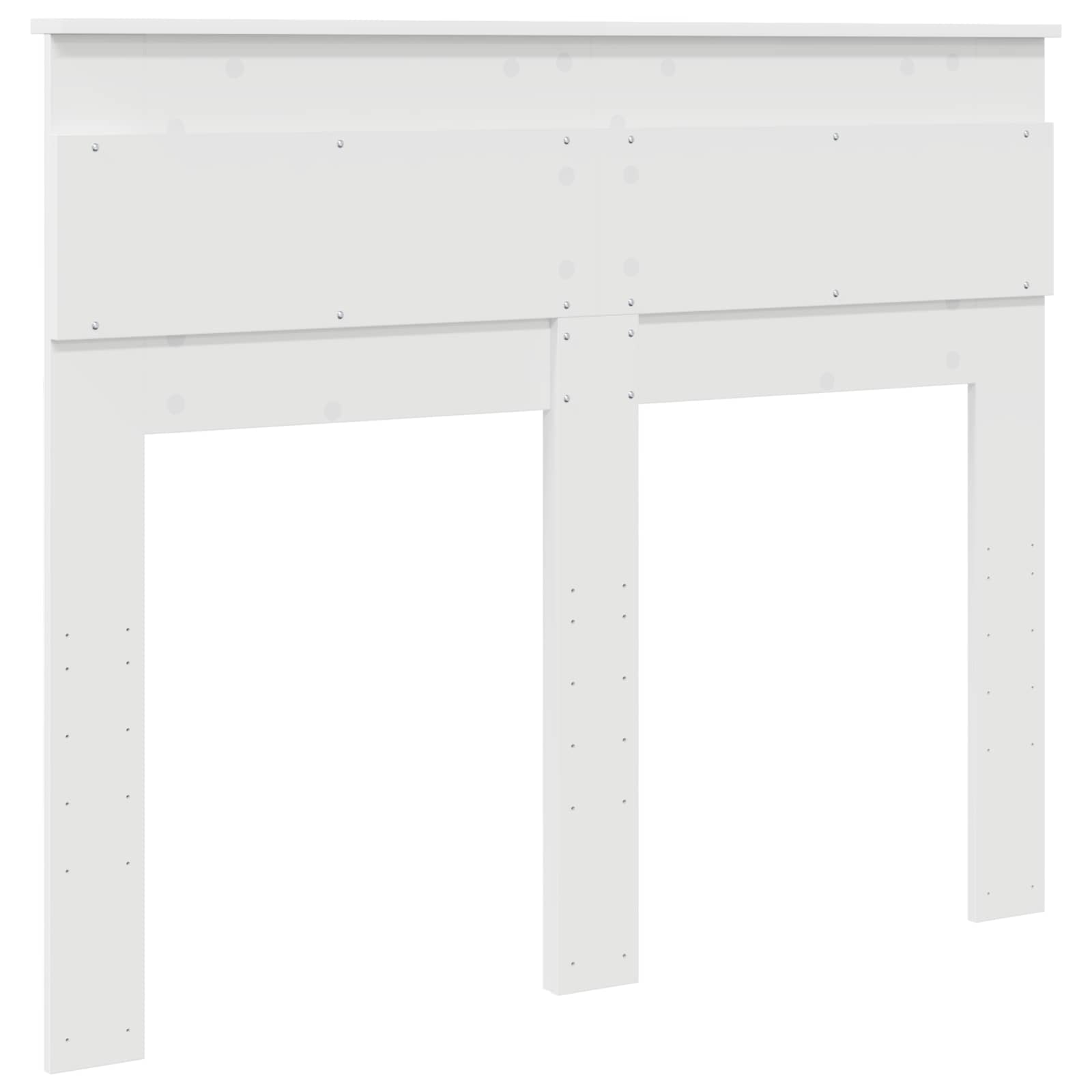 Testiera con testiera Bianco 135 cm Legno multistrato 888117