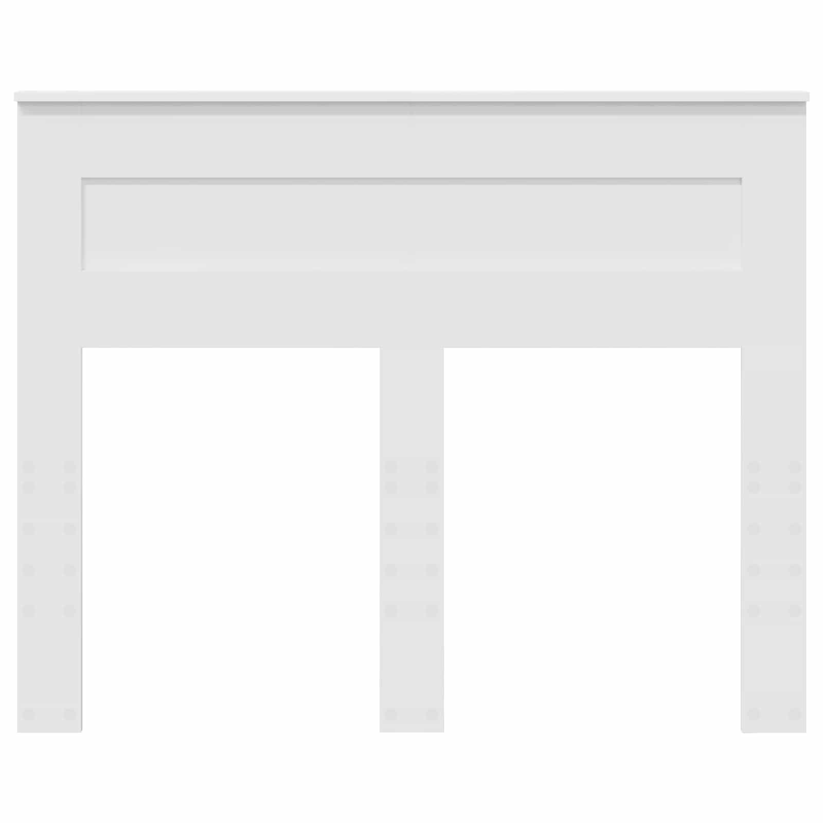 Testiera con testiera Bianco 135 cm Legno multistrato 888117