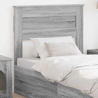 Testiera-Testata-Testiera Decorativa Grigio Sonoma 100 cm Legno multistrato 809132