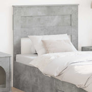 Testiera con testiera Grigio cemento 90 cm Legno multistrato 888144
