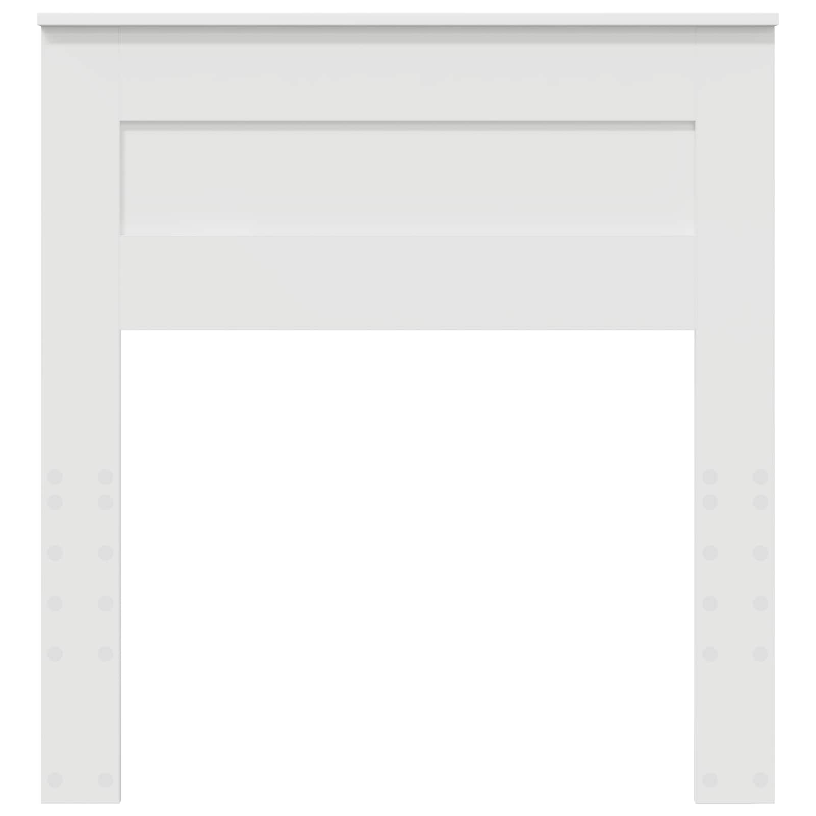 Testiera con testiera Bianco 75 cm Legno multistrato 888157