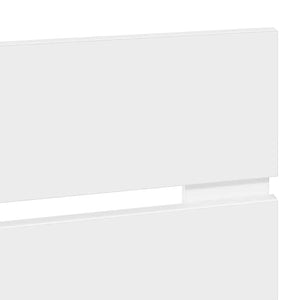Testiera-Testata-Testiera Decorativa Bianco 150 cm Legno multistrato 252495