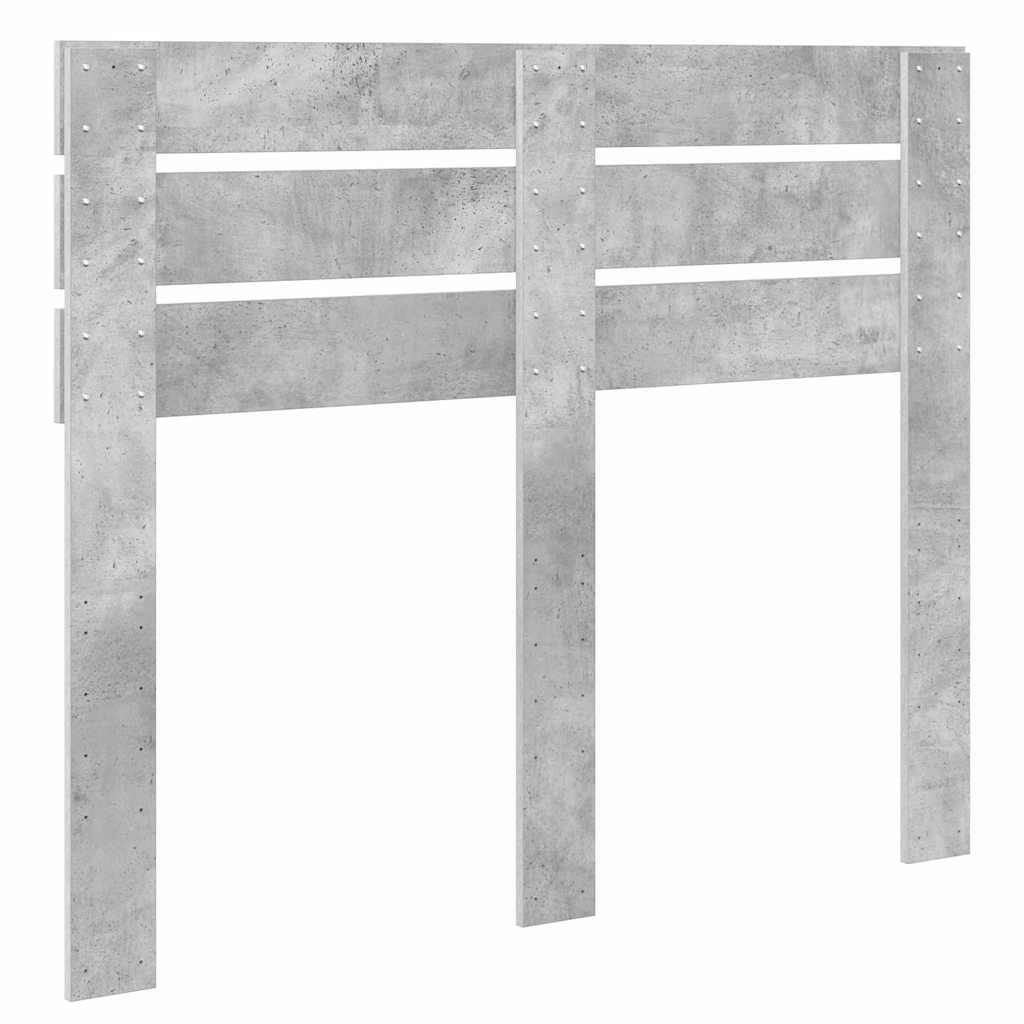 Testiera-Testata-Testiera Decorativa Grigio cemento 135 cm Legno multistrato 351907