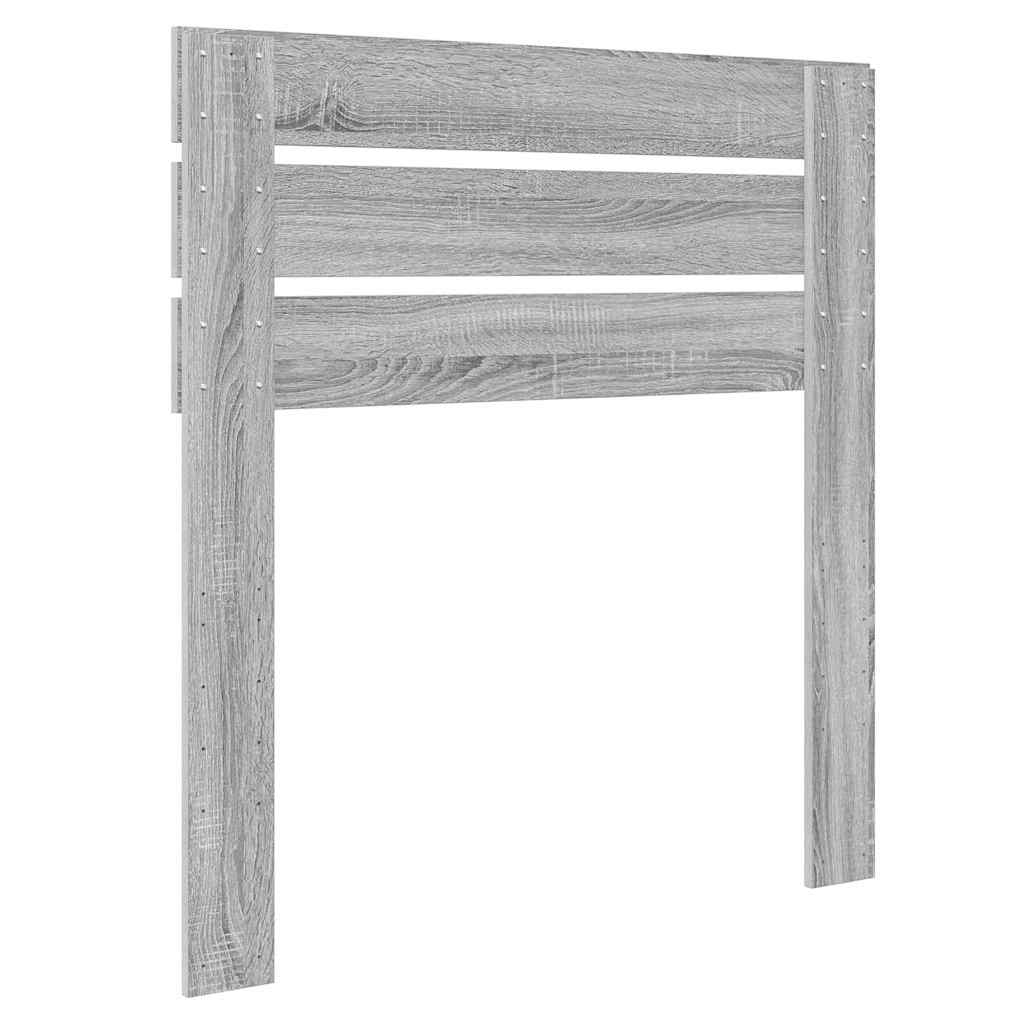 Testiera-Testata-Testiera Decorativa Grigio Sonoma 100 cm Legno multistrato 777649