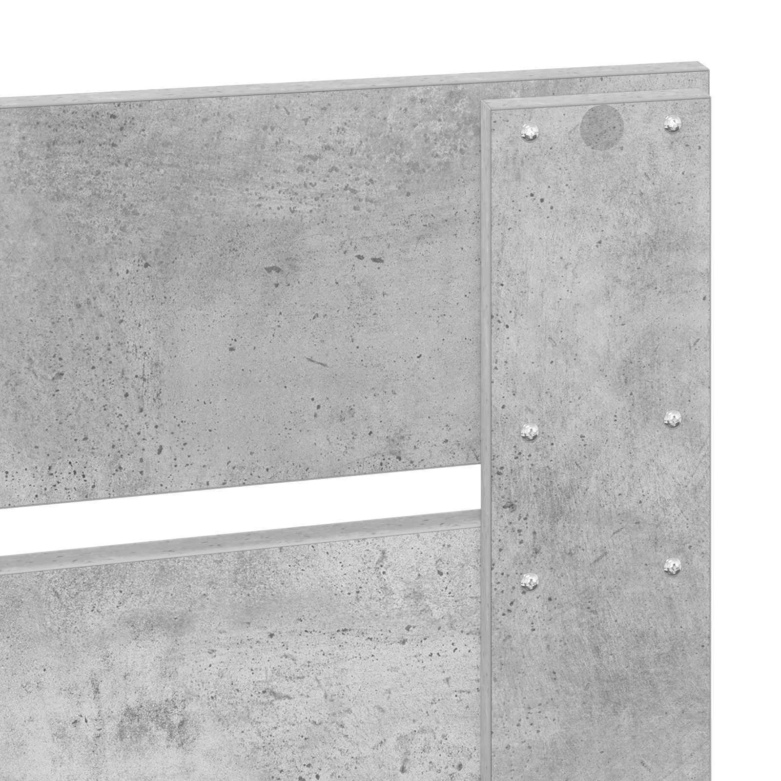 Testiera con testiera Grigio cemento 80 cm Legno multistrato 888240