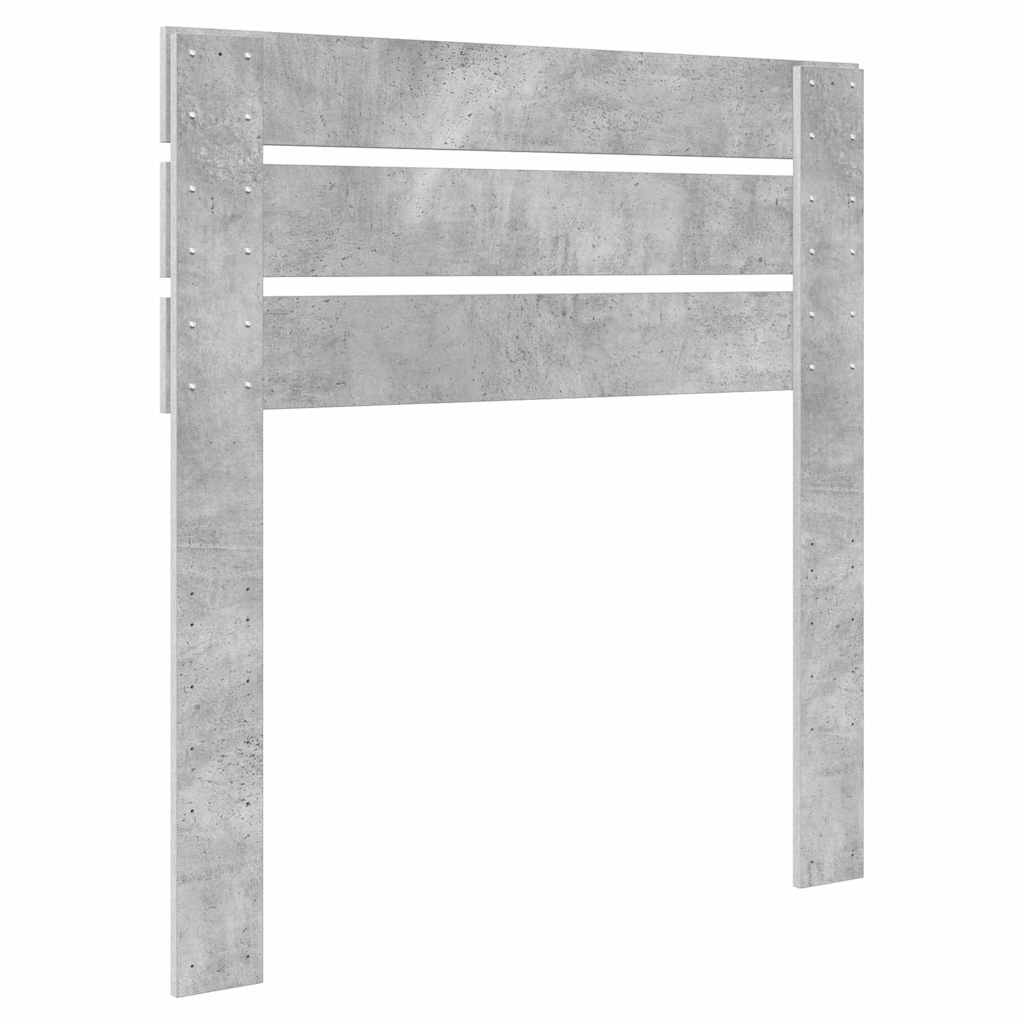 Testiera-Testata-Testiera Decorativa Grigio cemento 80 cm Legno multistrato 342474