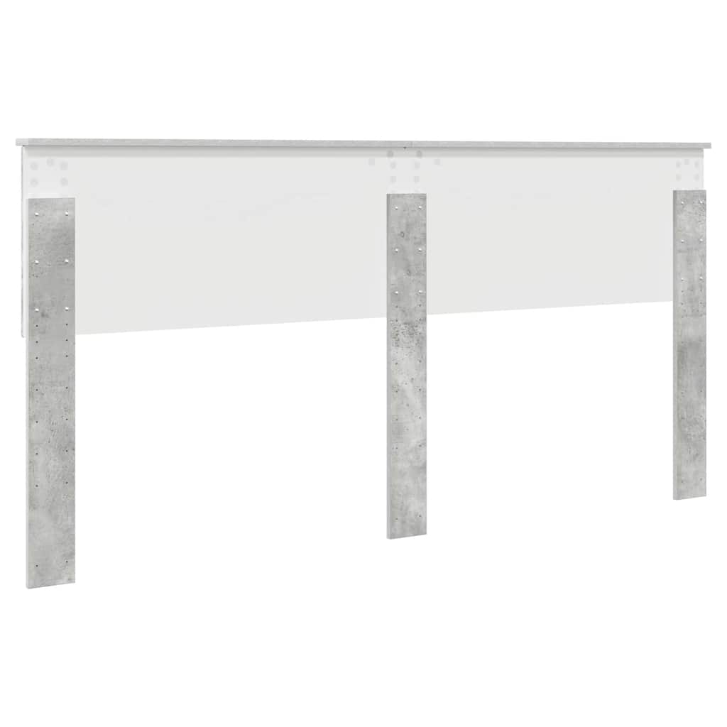 Testiera-Testata-Testiera Decorativa Grigio cemento 200 cm Legno multistrato 851079