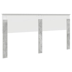 Testiera-Testata-Testiera Decorativa Grigio cemento 200 cm Legno multistrato 851079