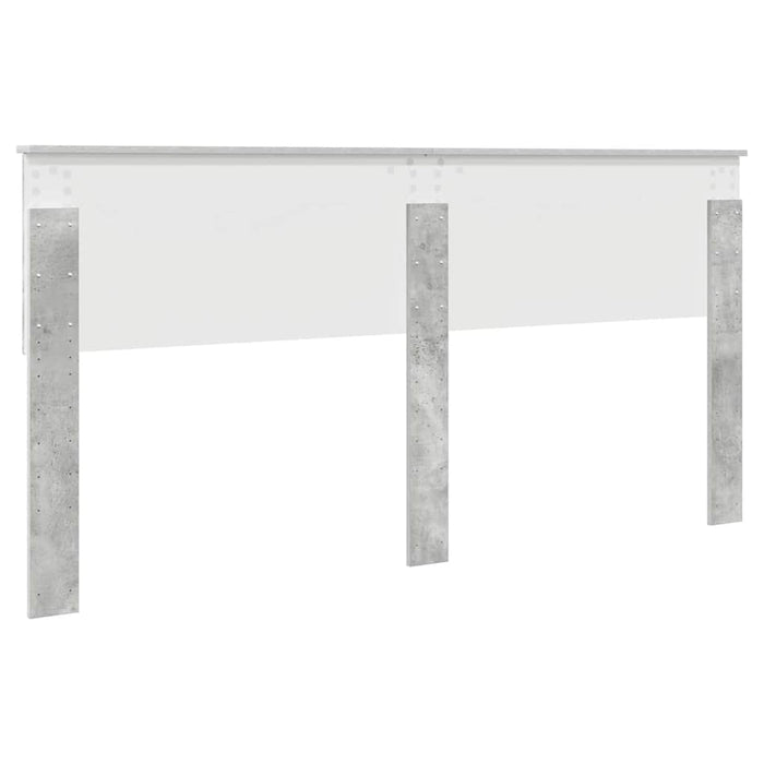 Testiera-Testata-Testiera Decorativa Grigio cemento 200 cm Legno multistrato 851079