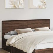 Testiera con testiera Rovere Marrone 200 cm Legno multistrato 888261