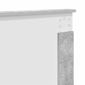 Testiera-Testata-Testiera Decorativa Grigio cemento 150 cm Legno multistrato 611049