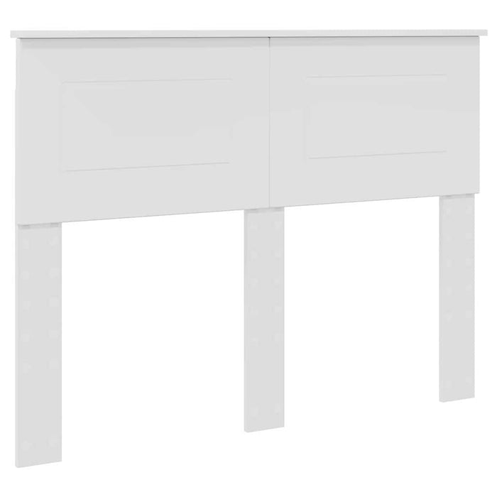 Testiera-Testata-Testiera Decorativa Bianco Lucido 120 cm Legno multistrato 407553