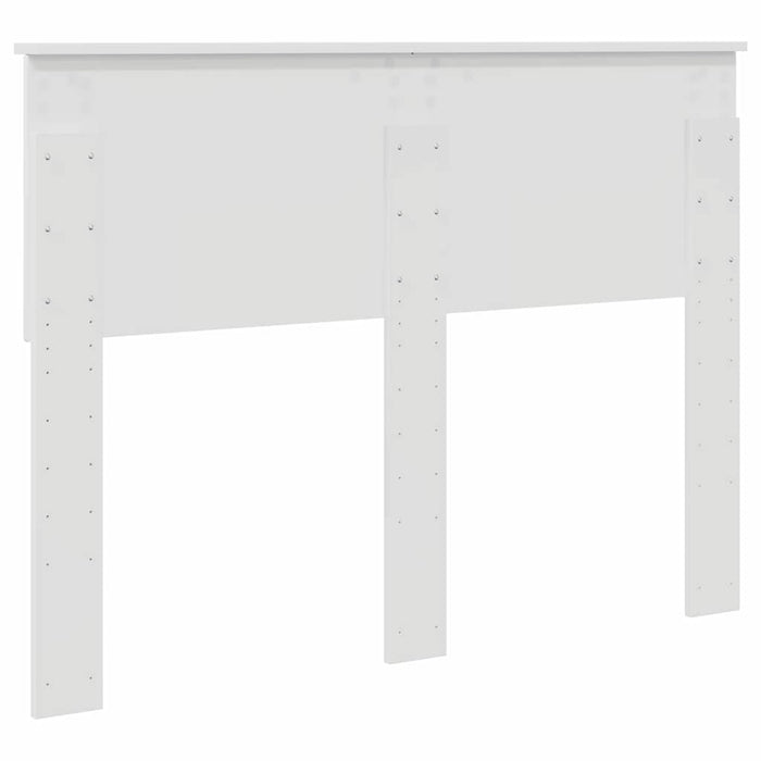 Testiera-Testata-Testiera Decorativa Bianco Lucido 120 cm Legno multistrato 407553