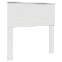Testiera-Testata-Testiera Decorativa Bianco Lucido 100 cm Legno multistrato 587374