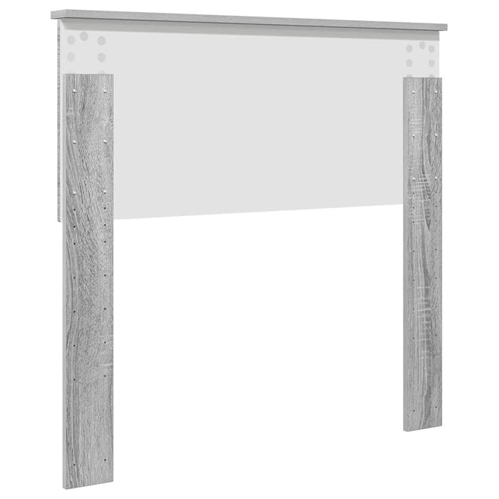 Testiera-Testata-Testiera Decorativa Grigio Sonoma 100 cm Legno multistrato 547856