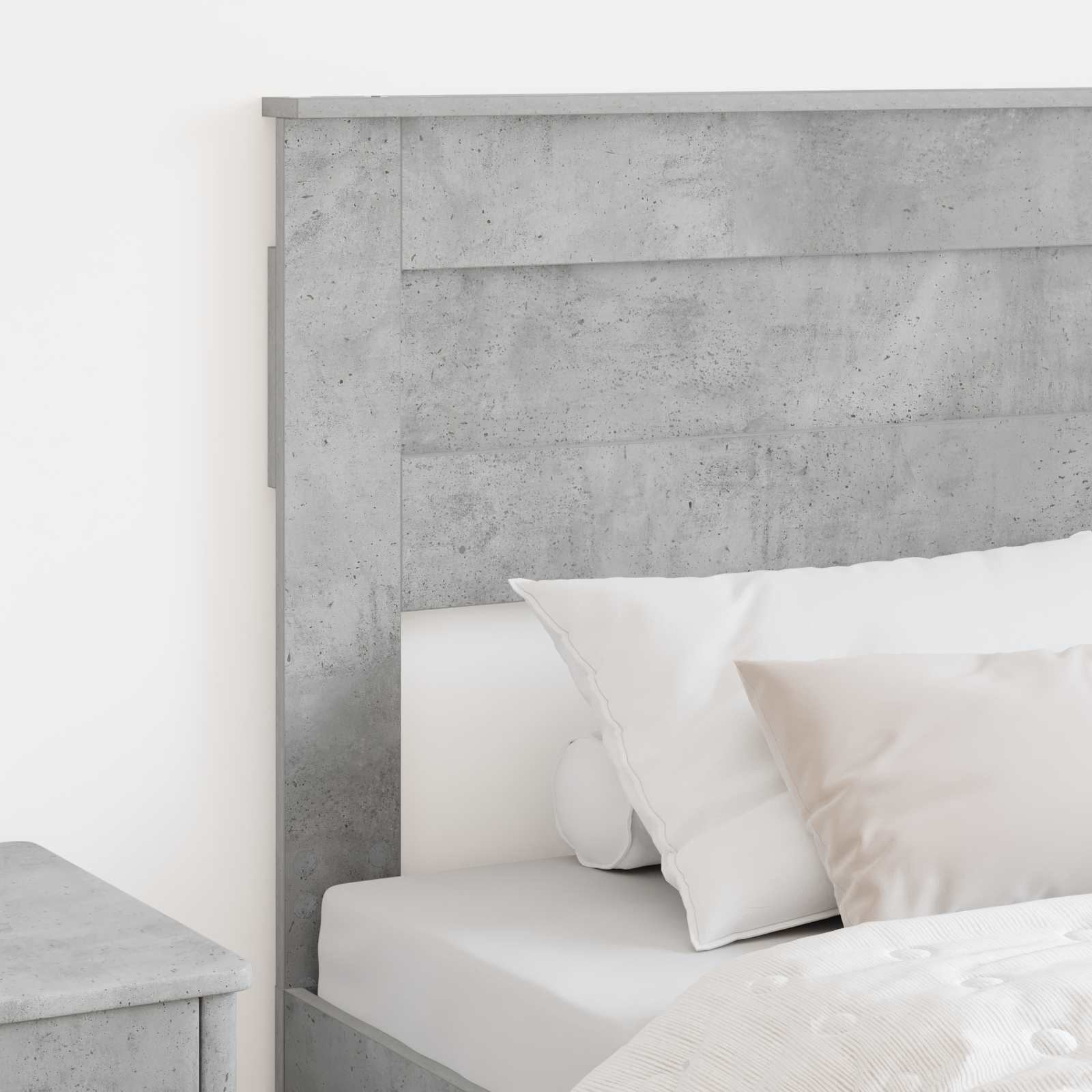Testiera con testiera Grigio cemento 75 cm Legno multistrato 888367