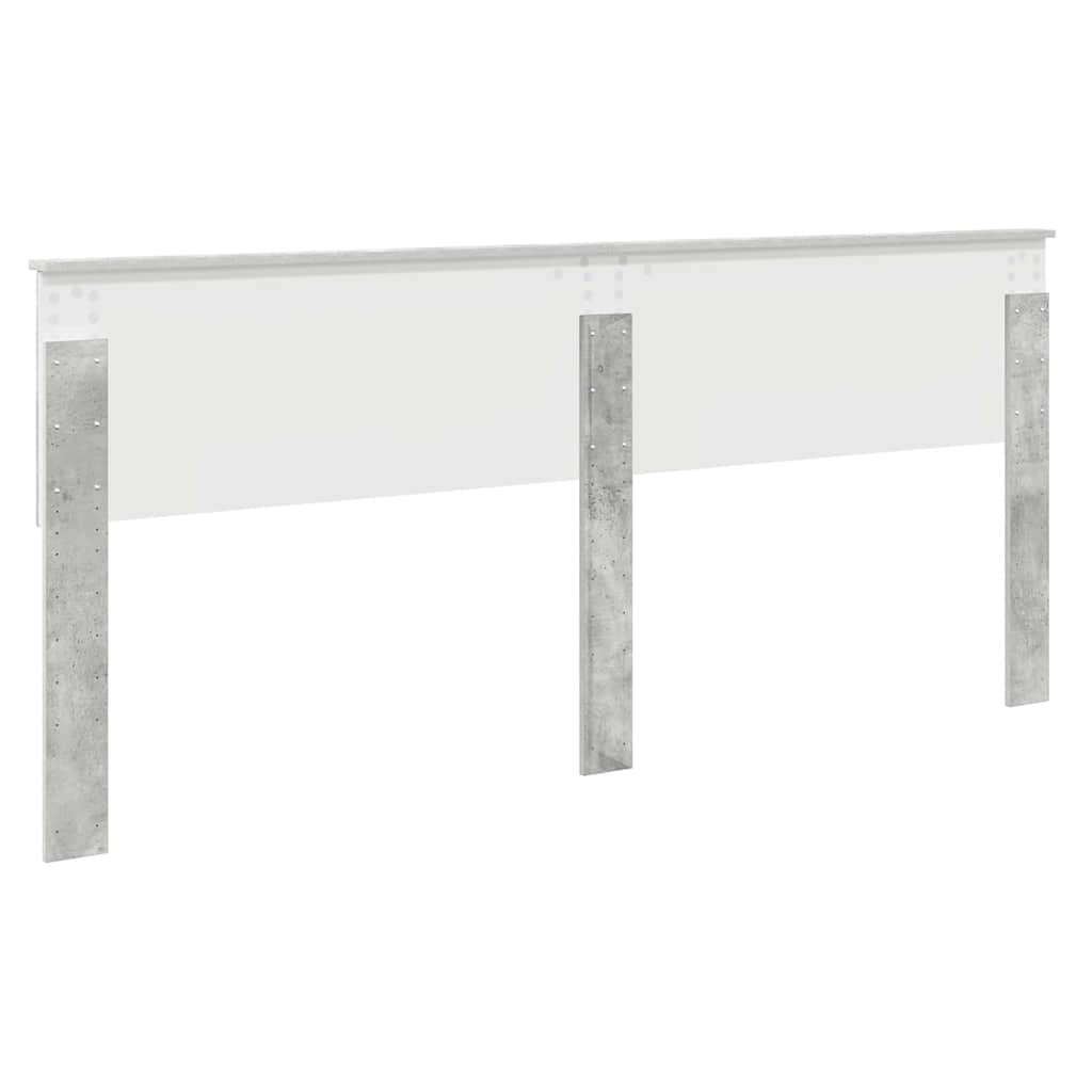 Testiera-Testata-Testiera Decorativa Grigio cemento 200 cm Legno multistrato 157472