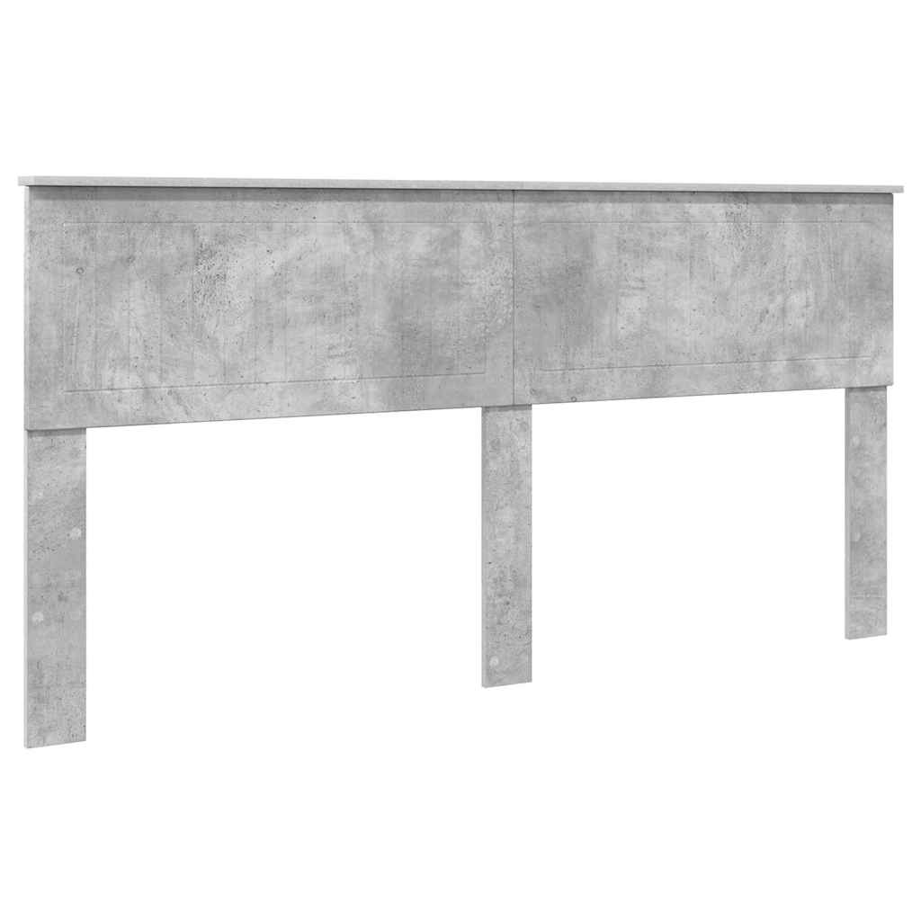 Testiera-Testata-Testiera Decorativa Grigio cemento 180 cm Legno multistrato 385493