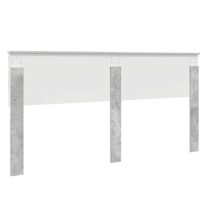 Testiera-Testata-Testiera Decorativa Grigio cemento 180 cm Legno multistrato 385493