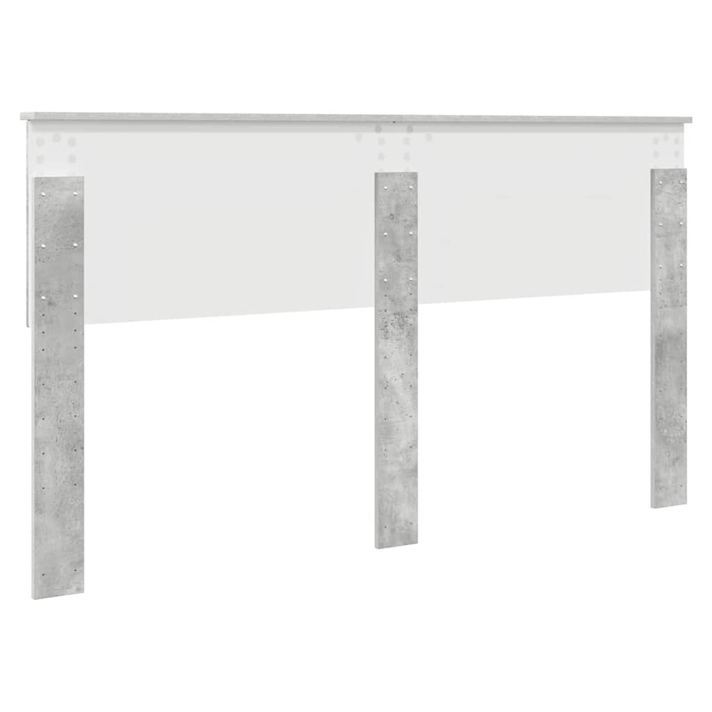 Testiera-Testata-Testiera Decorativa Grigio cemento 160 cm Legno multistrato 164873