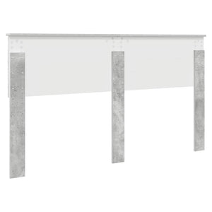 Testiera-Testata-Testiera Decorativa Grigio cemento 160 cm Legno multistrato 164873