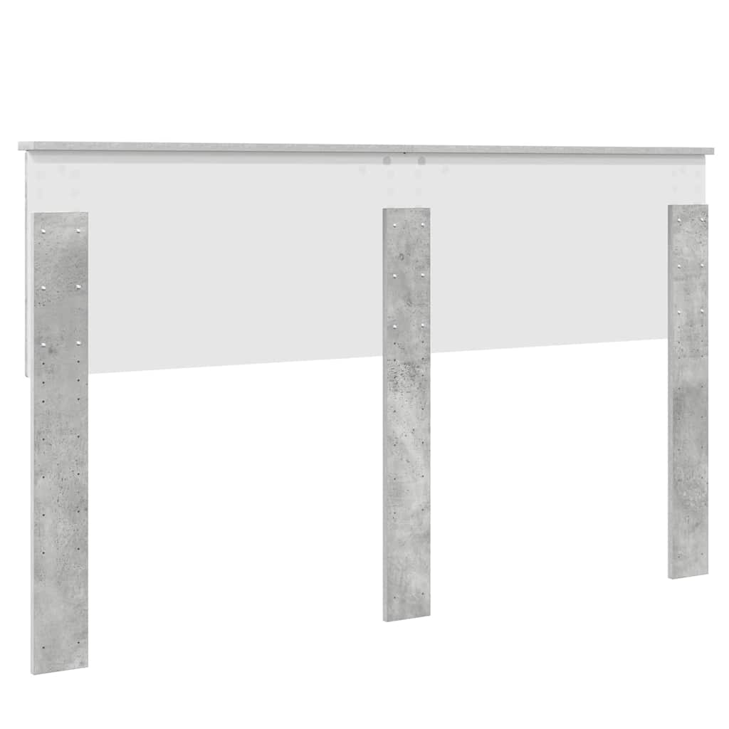 Testiera-Testata-Testiera Decorativa Grigio cemento 150 cm Legno multistrato 302528