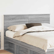 Testiera con testiera Grigio Sonoma 140 cm Legno multistrato 888425