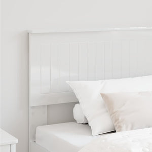 Testiera-Testata-Testiera Decorativa Bianco Lucido 100 cm Legno multistrato 531750