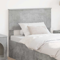 Testiera-Testata-Testiera Decorativa Grigio cemento 90 cm Legno multistrato 137433