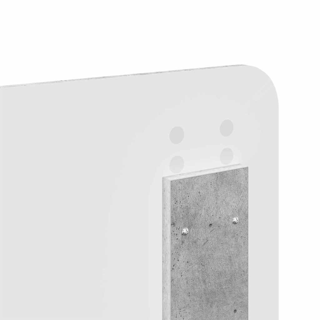 Testiera-Testata-Testiera Decorativa Grigio cemento 200 cm Legno multistrato 246322