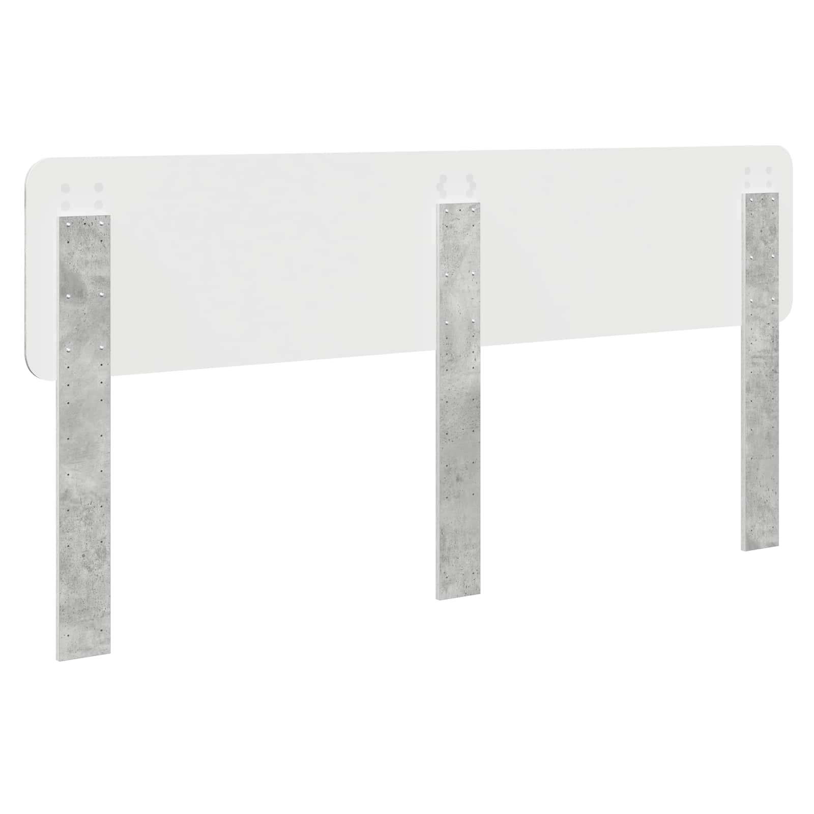 Testiera con testiera Grigio cemento 200 cm Legno multistrato 888499