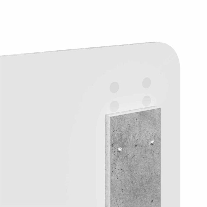 Testiera-Testata-Testiera Decorativa Grigio cemento 180 cm Legno multistrato 919581