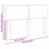 Testiera Rovere artigianale 160 cm Legno multistrato 888527
