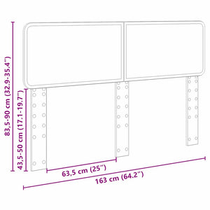 Testiera Rovere artigianale 160 cm Legno multistrato 888527