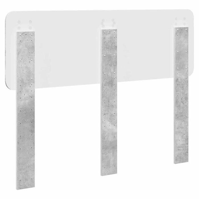 Testiera-Testata-Testiera Decorativa Grigio cemento 135 cm Legno multistrato 107837