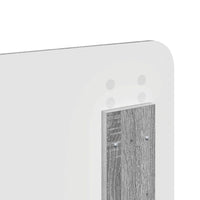 Testiera-Testata-Testiera Decorativa Grigio Sonoma 120 cm Legno multistrato 958920