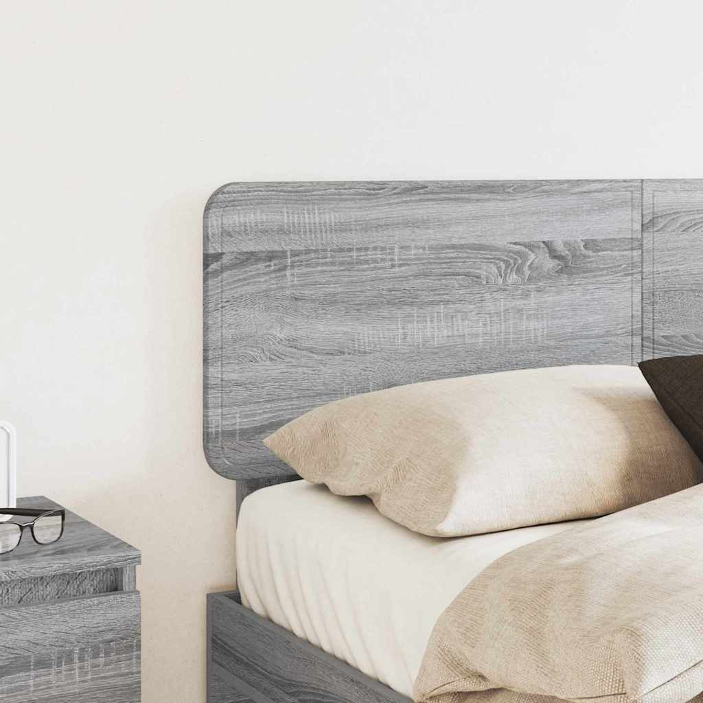 Testiera-Testata-Testiera Decorativa Grigio Sonoma 120 cm Legno multistrato 958920