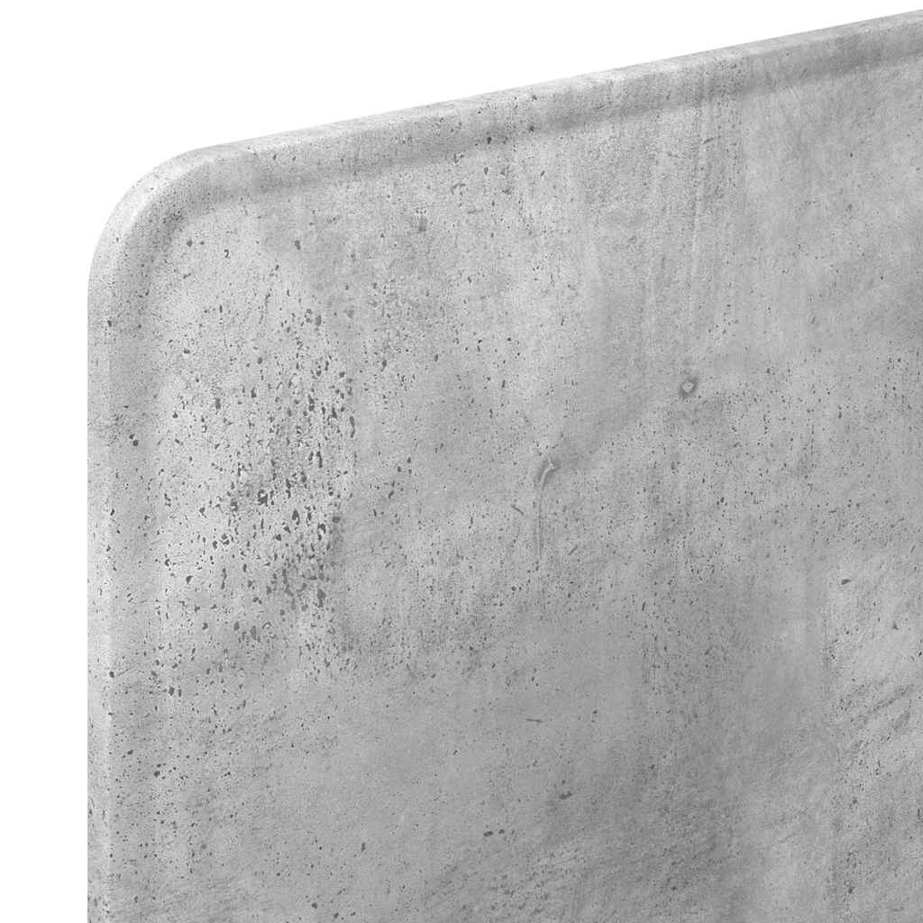 Testiera-Testata-Testiera Decorativa Grigio cemento 90 cm Legno multistrato 525108