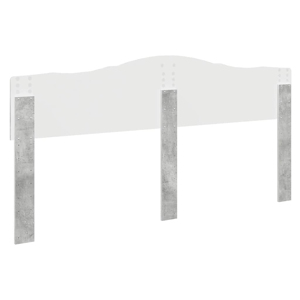 Testiera-Testata-Testiera Decorativa Grigio cemento 200 cm Legno multistrato 511408