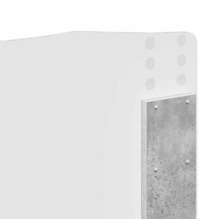 Testiera-Testata-Testiera Decorativa Grigio cemento 120 cm Legno multistrato 289881