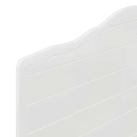 Testiera-Testata-Testiera Decorativa Bianco Lucido 100 cm Legno multistrato 697707