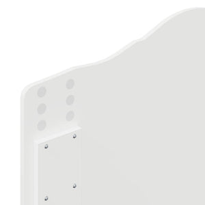 Testiera-Testata-Testiera Decorativa Bianco Lucido 100 cm Legno multistrato 697707