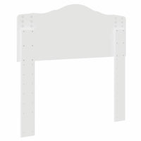 Testiera-Testata-Testiera Decorativa Bianco Lucido 100 cm Legno multistrato 697707