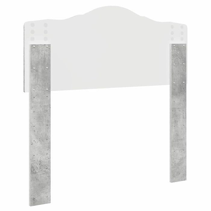 Testiera-Testata-Testiera Decorativa Grigio cemento 90 cm Legno multistrato 828922