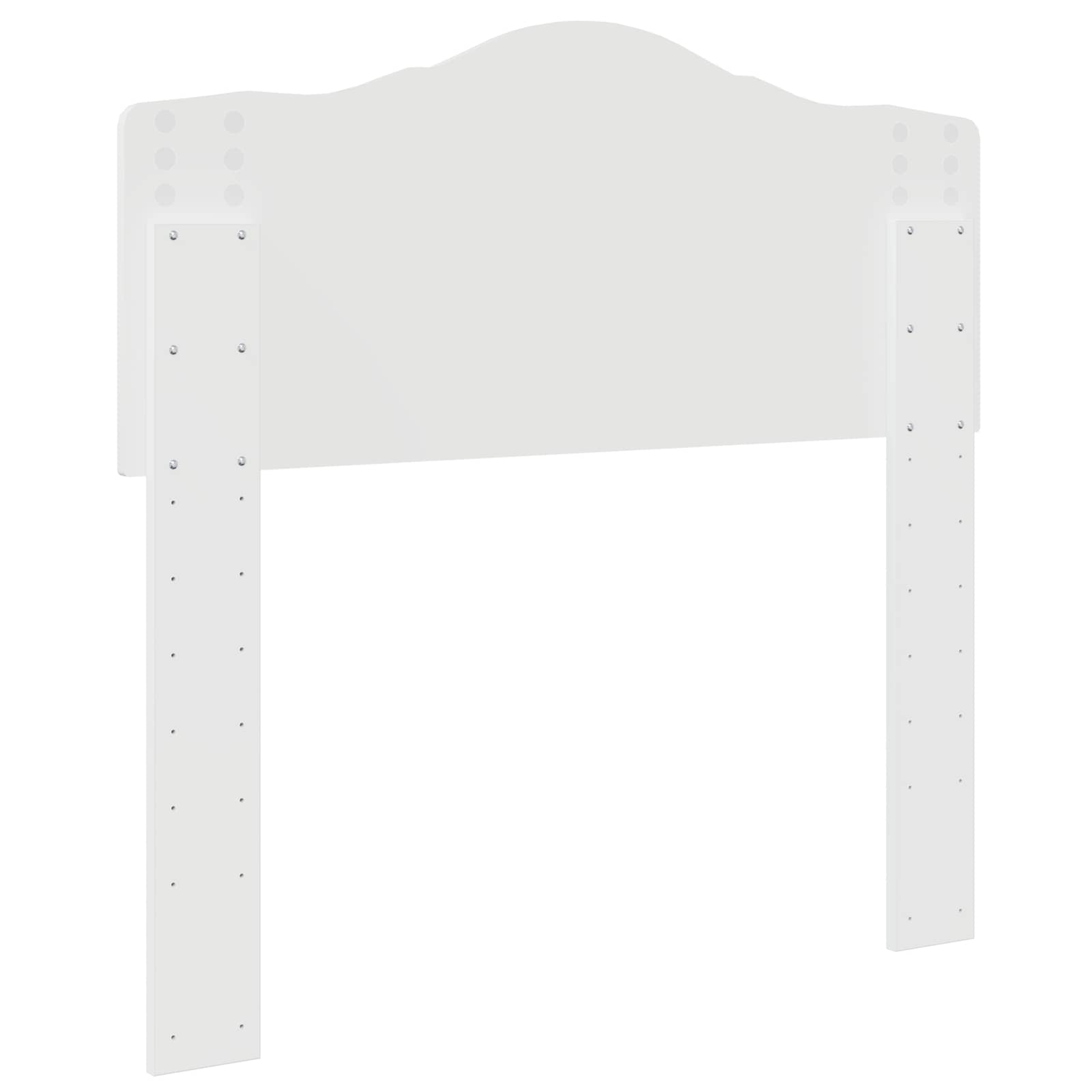 Testiera con testiera Bianco 80 cm Legno multistrato 888715