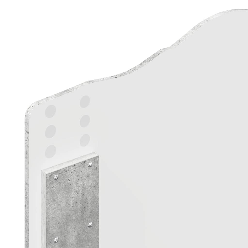 Testiera-Testata-Testiera Decorativa Grigio cemento 75 cm Legno multistrato 250113