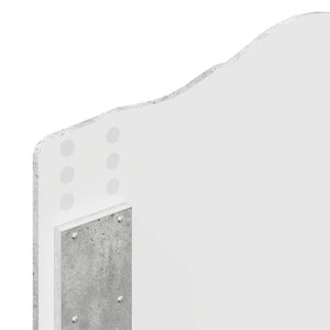 Testiera-Testata-Testiera Decorativa Grigio cemento 75 cm Legno multistrato 250113