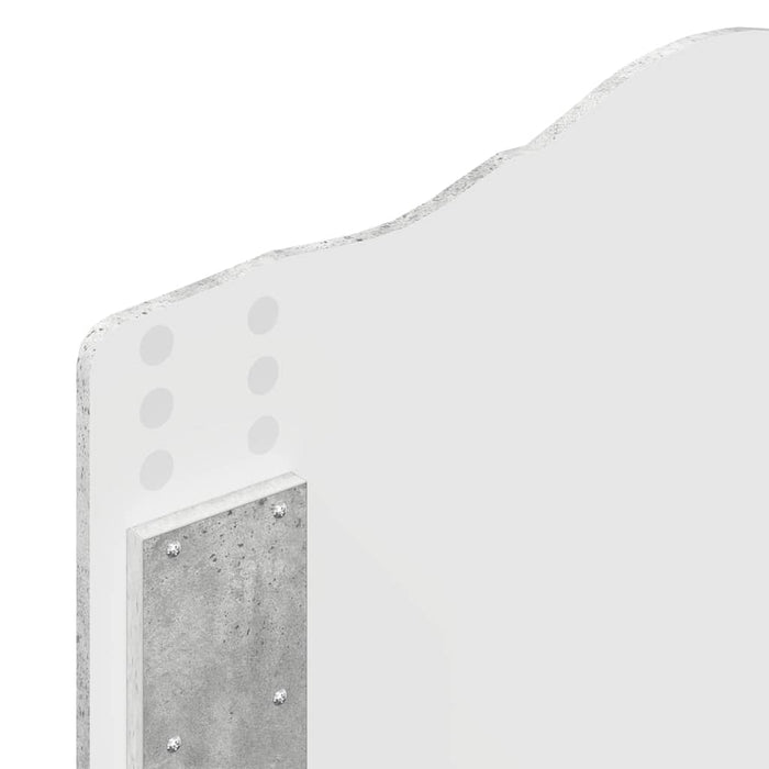 Testiera-Testata-Testiera Decorativa Grigio cemento 75 cm Legno multistrato 250113