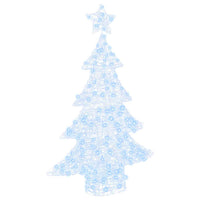 Albero di Natale con 100 LED Bianco freddo 122 cm Acrilico 42018974